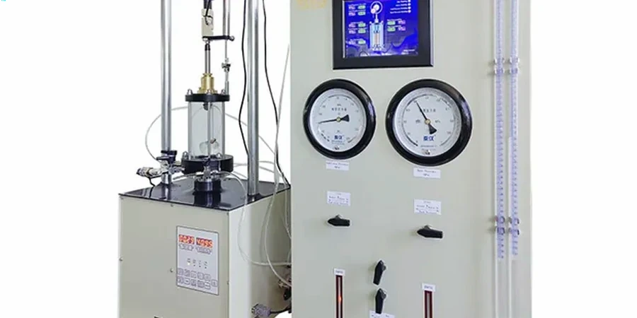 Essai triaxial à Cholet : résistance au cisaillement des sols en laboratoire