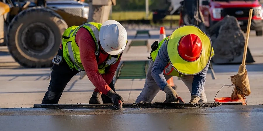 Conception de chaussées rigides à Cholet : expertise en dallages béton